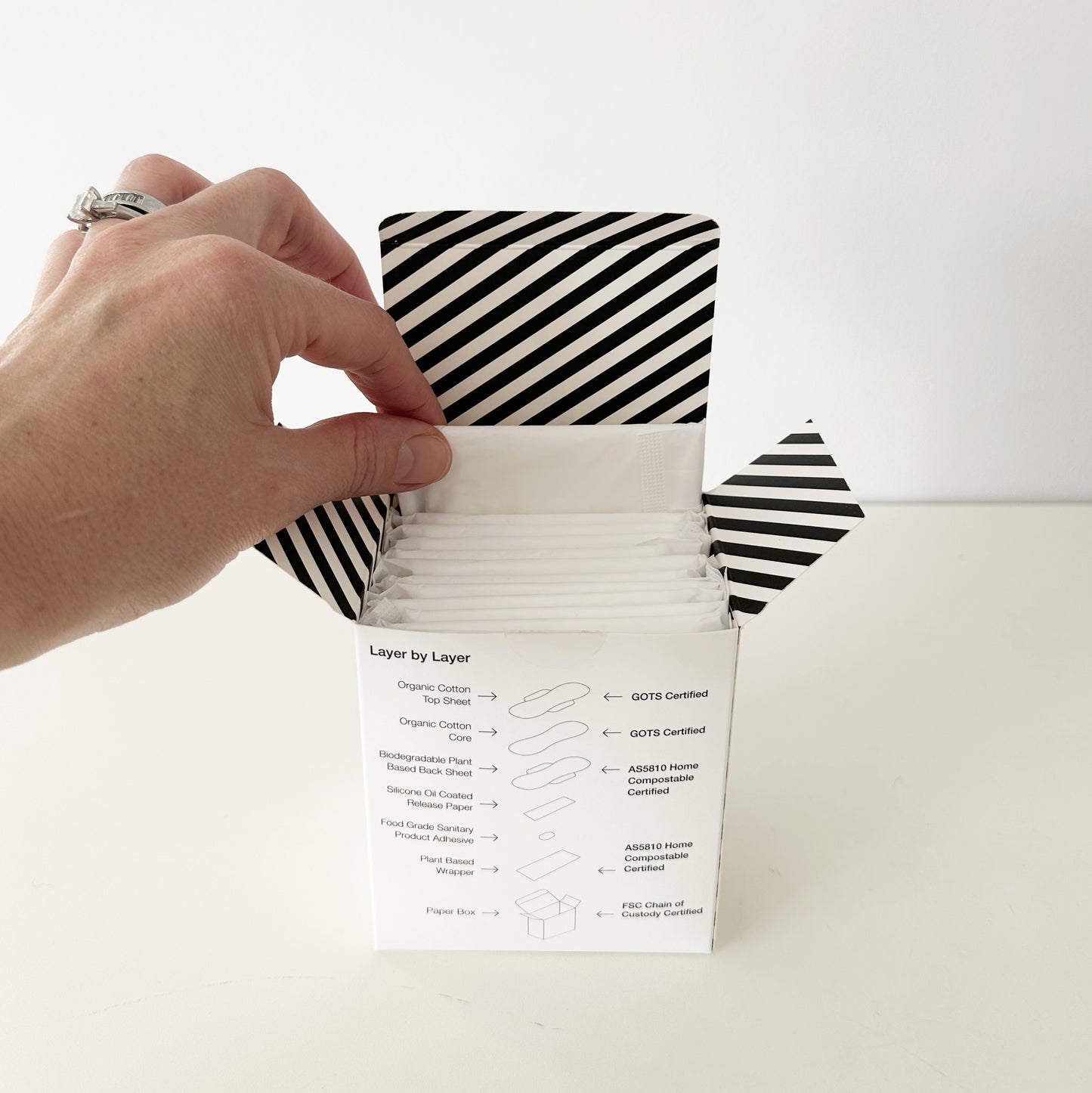 Organic Cotton Pads – Regular x 12